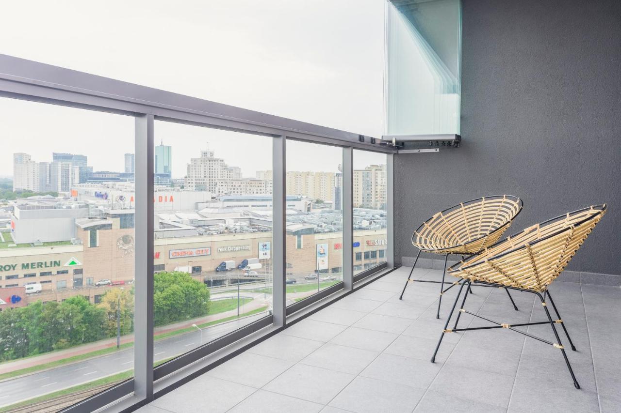 Novis Apartments Panorama View Warschau Exterior foto